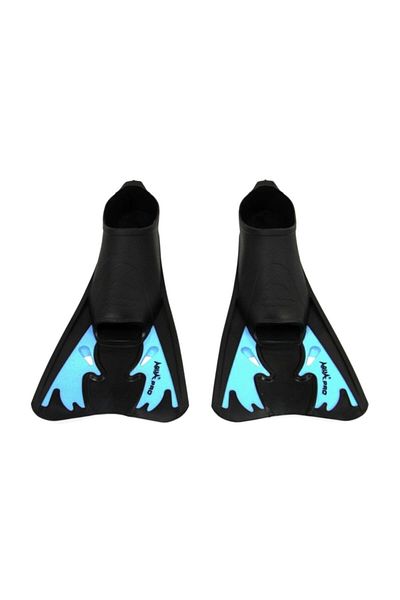 Aqua Pro زعانف حمام سباحة قصيرة، زعانف غوص 32-33 أزرق