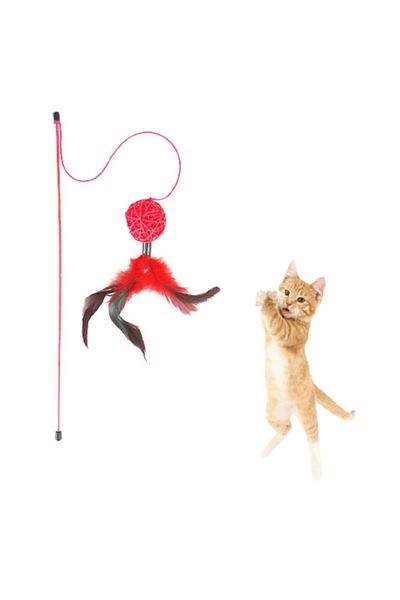 Bobo 40 cm Cat Fishing Rod Feathered Ball