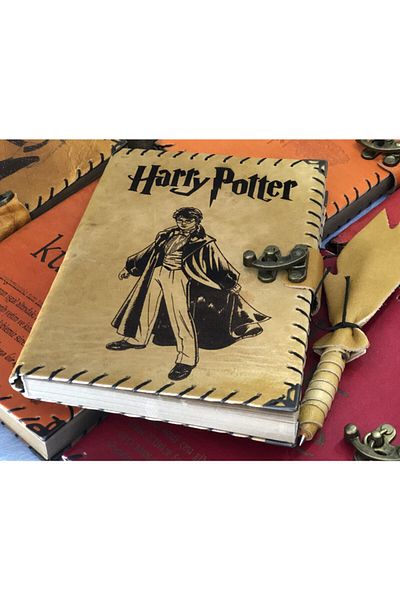 zarif atölye Hary Potter Leather Notebook