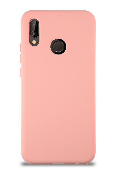 CaseArt Huawei P20 Lite Kapak Içi Kadife Lansman Silikon Kılıf - Pembe