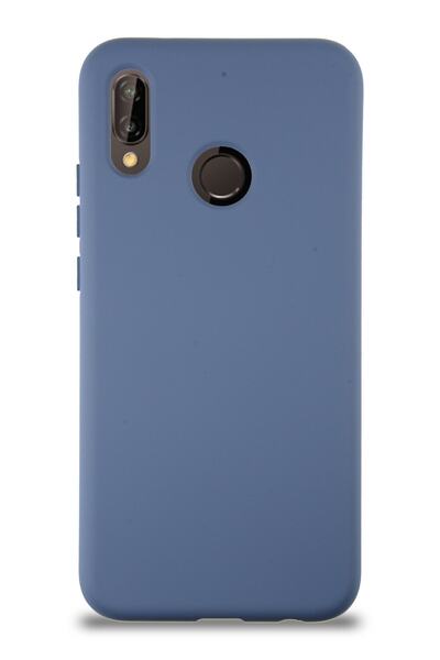 CaseArt Huawei P20 Lite Kapak Içi Kadife Lansman Silikon Kılıf - Petrol Mavisi