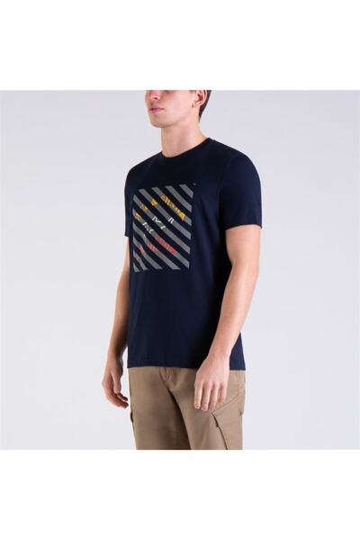 PAUL&SHARK Ανδρικό πλεκτό μπλουζάκι C.w. Βαμβάκι