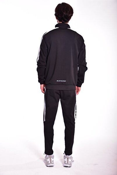 Lotto Men's Tracksuit Black/black-dynamico Camp Suıt Fz Pl-t2593