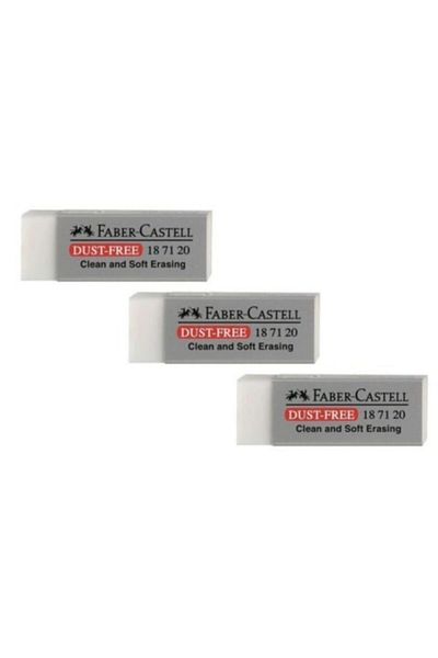 Faber Castell Faber Dust Free - 3 PCS Large Size Eraser