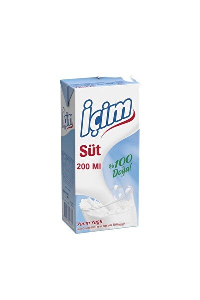 İçim Süt Yarım Yağlı 200ml 1x27 adet