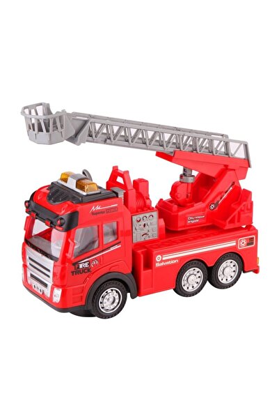 Genel Markalar Fire Truck Sesli Ve Işıklı Küçük Kurtarma Sepetli Itfaiye Aracı