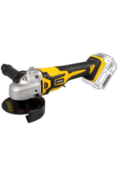 Rtrmax Rtx2055 Akülü Şarjlı Avuç Taşlama 115 Mm 2.0 Ah Şarj Ve Şarj Ünitesi R...