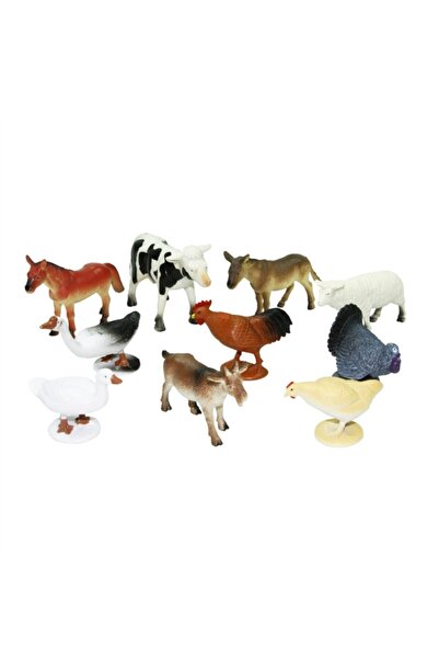 Vardem Kutuda 10 Parça Hayvan Seti - Çiftlik Hayvanları