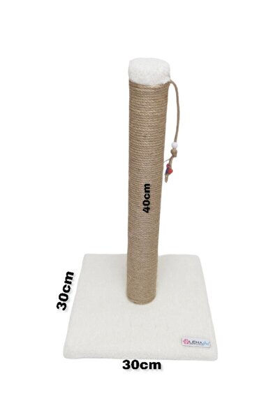 Lena Pet Kedi Tırmalama Tahtası 42 cm Ekru