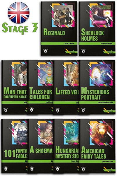 Dorlion Yayınları Σετ Αγγλικής ιστορίας - Στάδιο 3 (10 Βιβλία)