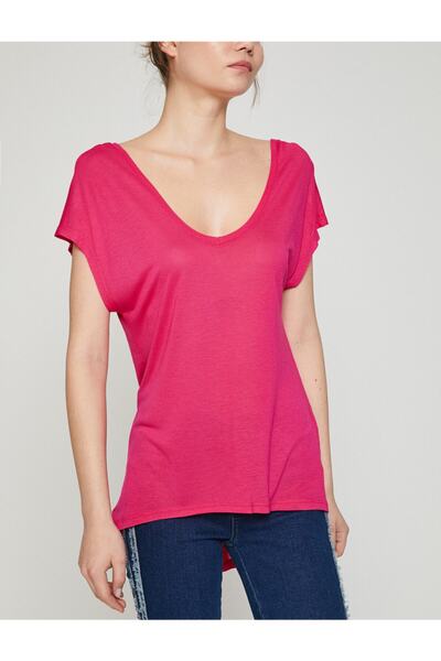 Koton Tričko Scoop Neck