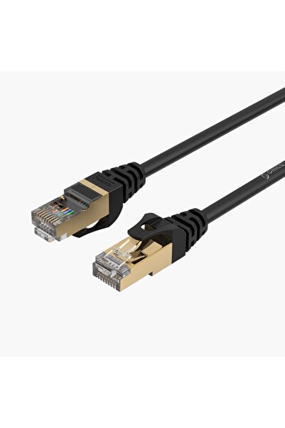 Orico Pug-c7-10 Cat7 Ethernet Kablosu, 100cm, Siyah
