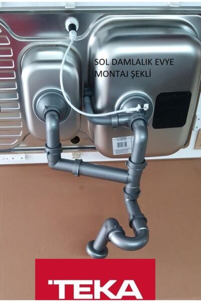 Teka 1,5 Göz Kumandalı Evye Sifon Takımı