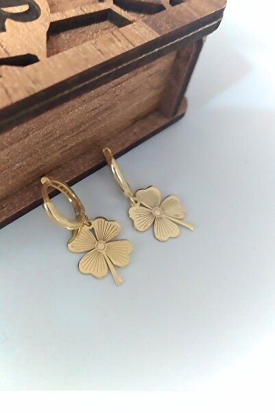 Erer Gümüş Gümüş Yeni Model Yonca Küpe