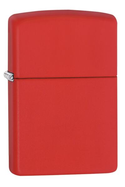 Zippo Çakmak Kırmızı Red Matte Logo 233zl-000052
