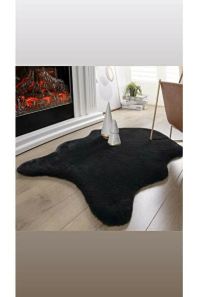 Sarar Banyo Halısı Islak Zemine Uygun Peluş Post Siyah