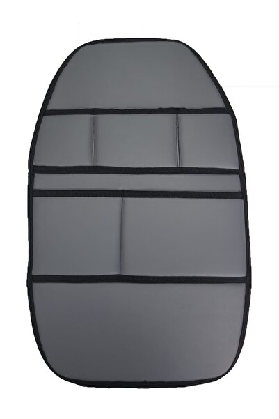 caraks Organizator pentru spătarul scaunului auto din piele artificială gri pentru Renault Laguna 3 după 2008 - 1 bucată