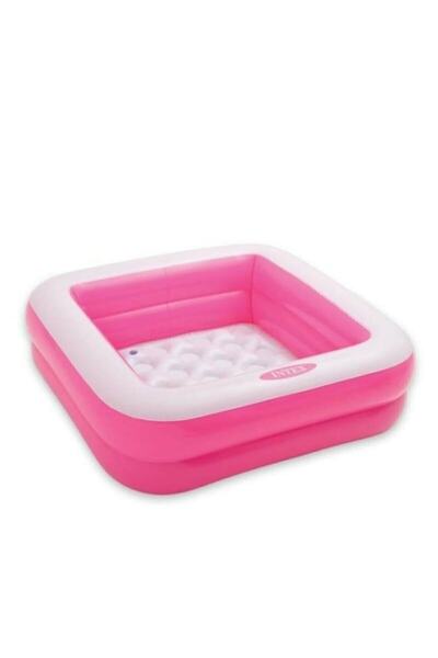 Intex Ne Güzel Pembe Mini Kare Şişme Taban Havuz 86 X 86 X 25 Cm