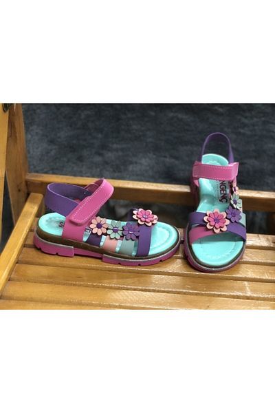 ŞİRİNGENÇ Sandale ortopedice florale pentru fete
