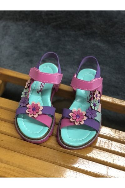 ŞİRİNGENÇ Sandale ortopedice florale pentru fete