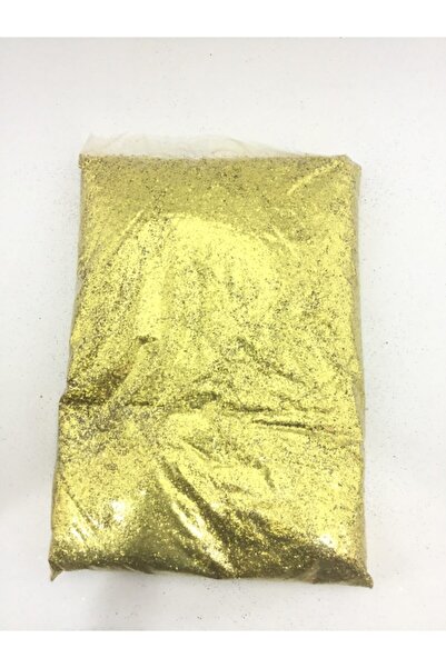 ARCAN Toz Sim Altın Sarı Renk 10 Gr - Parlak Sim Kilitli Poşette Gönderilir