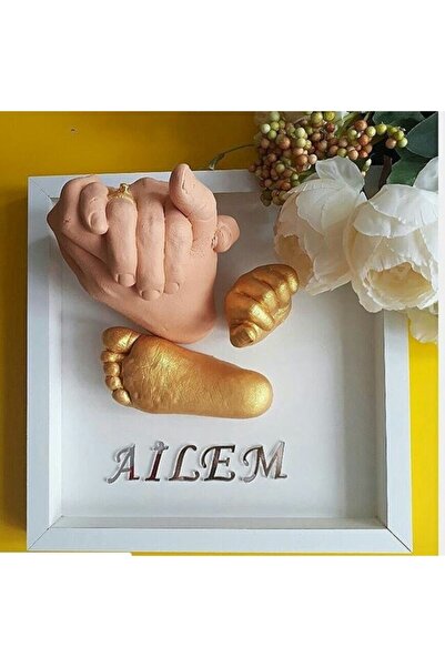 VOSVOSBABY 3d Heykel Uygulama Kiti 4 Kişilik Aile Ten Boya