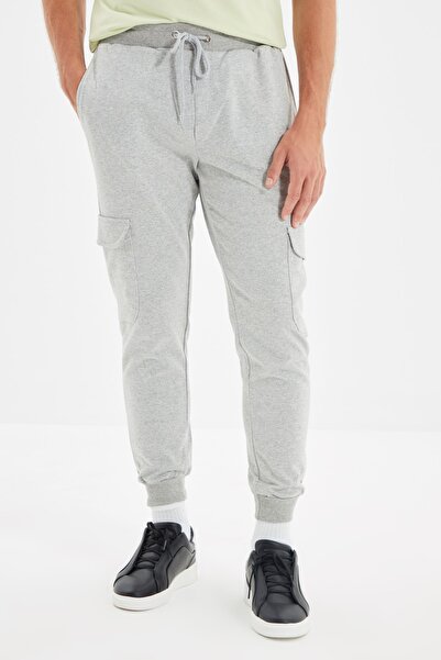 Trendyol Collection Sweatpants - Gray - Slim