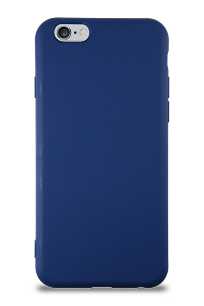 KZY İletişim Apple Iphone 6s Kapak Içi Kadife Lansman Silikon Kılıf - Lacivert