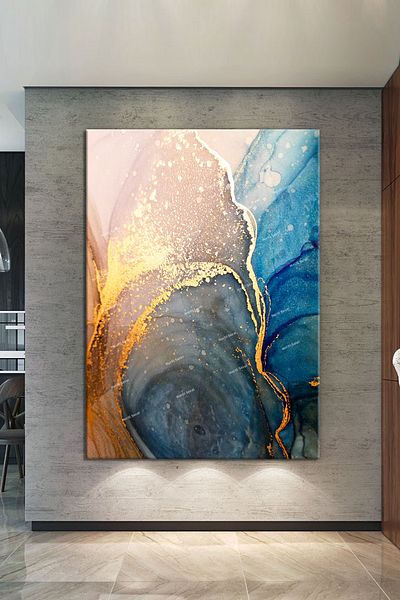 Morfil Sanat Atölyesi Dansul culorilor abstract artistic magnific pictură pe pânză (8 dimensiuni diferite)
