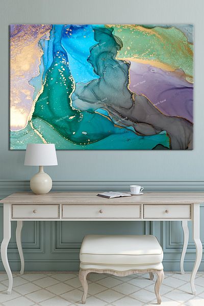 Morfil Sanat Atölyesi Dansul culorilor abstract artistic magnific pictură pe pânză 8 dimensiuni diferite