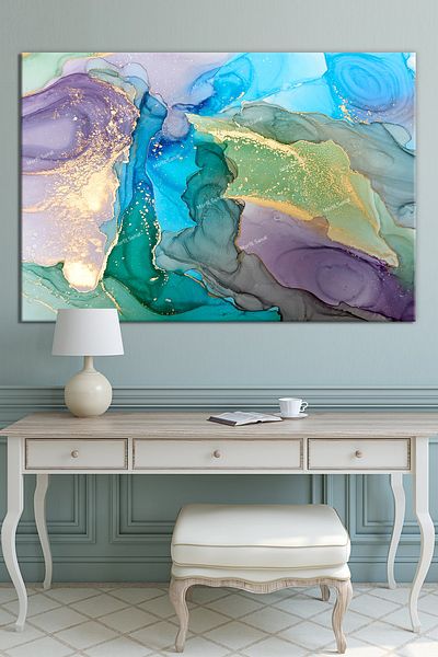 Morfil Sanat Atölyesi Dansul culorilor abstract artistic magnific pictură pe pânză 8 dimensiuni diferite
