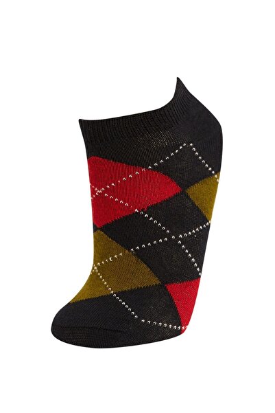 DeFacto Чифт от 3 чорапи до глезена с шарка за момче V7388A621AU