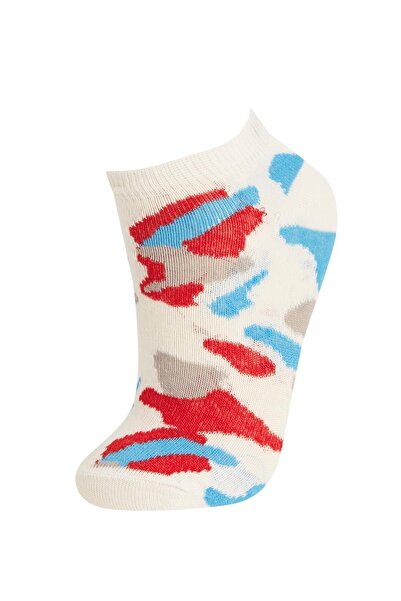 DeFacto Boy's Patterned 3-Piece Booties Socks V7390A621AU