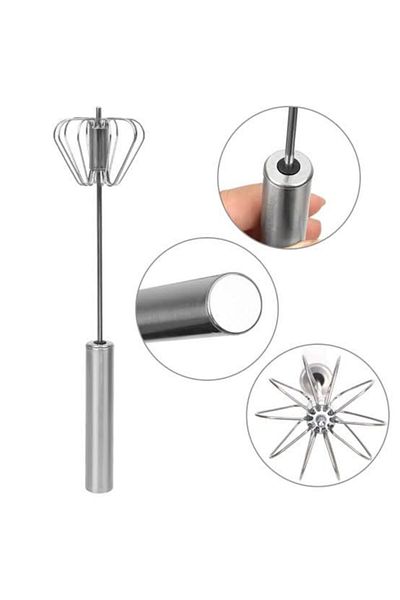 EbruliHomeArt Automatic Push and Check Hand Mixer - Stainless Steel, Beater Mixer