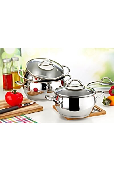 Saray Evim Şevval 8 Prç Çelik Tencere Tkm