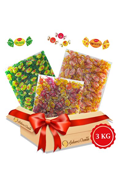 KENT Şeker 3 X 1 Kg Avantaj Kolisi ( Portakaltat, Limonatat, Misbon Karışık M...