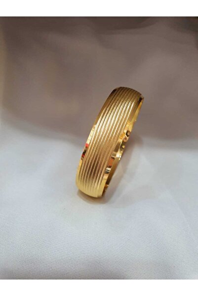 barisiva gold 22 Ayar Altın Kaplama Kadın 2 Cm Eninde Bilezik Modeli