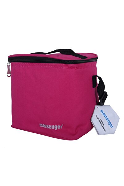 messenger صندوق غداء حراري وردي