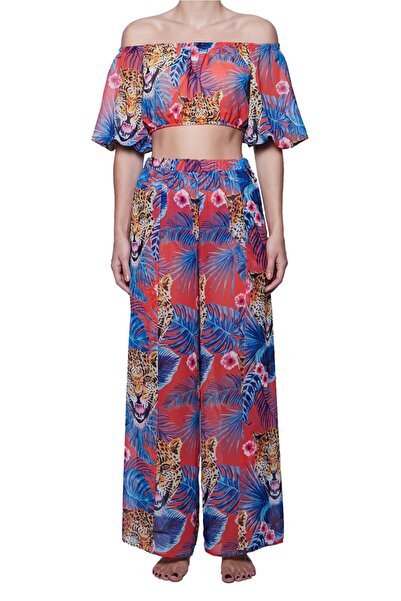 COPURS Vayu Bluz & Elja Pantalon Takım Palm Leo