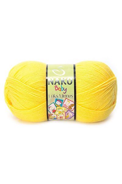 NAKO Minnoş 145 Sweet Yellow Baby Πλεκτό Χέρι - 100 Γρ