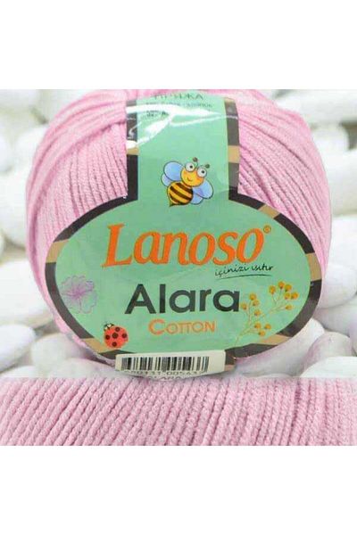 Lanoso Πλεξίματα Alara Amigurumi 933 Ροζ Γκρι