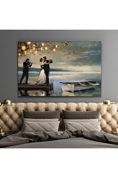 Piri Kanvas Tablo Gelin Damat Romantik Dans Tablosu
