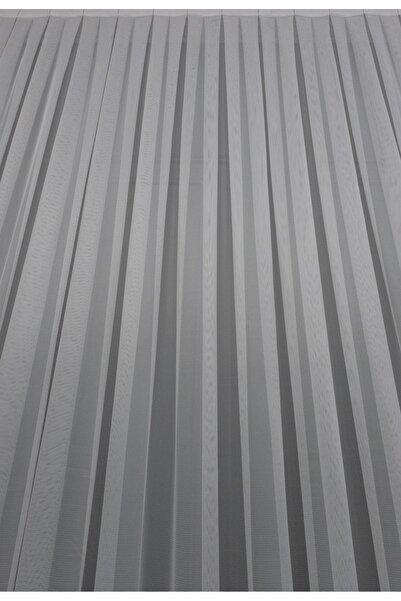 Esse Home Düz Tül Perde Grek Gri, 500x250, Seyrek Pile, 1/2
