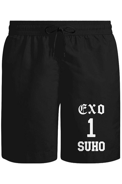 HobyUsa Μαύρο σορτς Exo 1 Suho