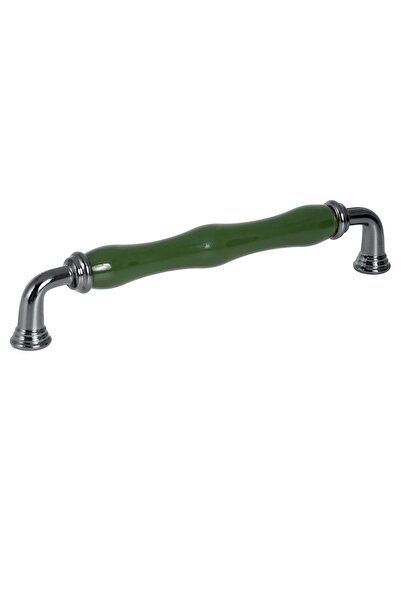 Porcellana Perla Porselen Kulp Dolap Çekmece Mobilya Mutfak Kulbu Safir160mm- Yeşil-füme-stk0575