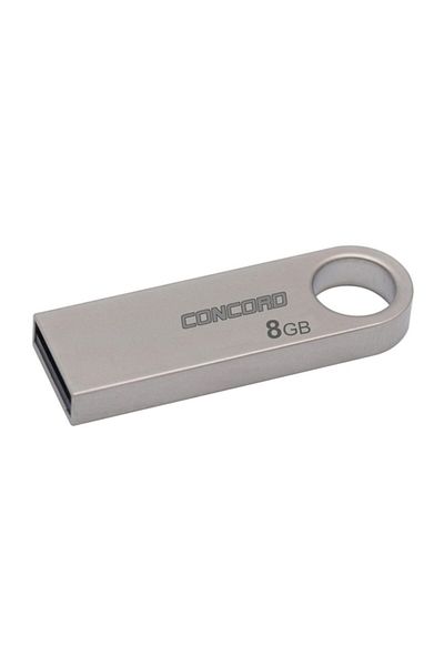 Concord ذاكرة فلاش USB 2.0 مزدوجة معدنية سعة 8 جيجابايت (c-u8)