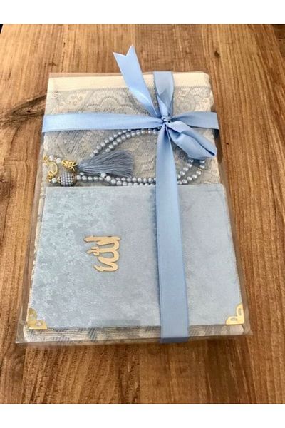 Çapa Home Σετ χαλιών προσευχής 3 τεμαχίων Sky Blue
