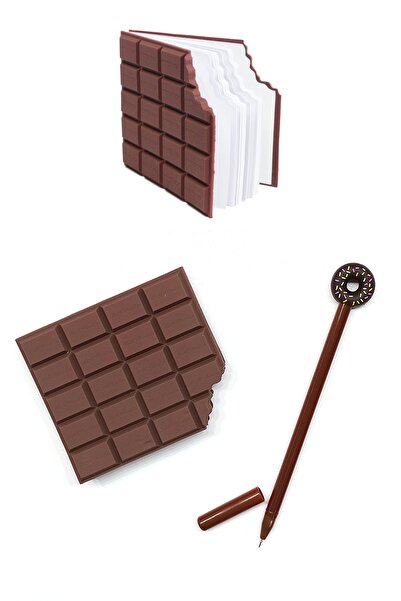 Unicorn Kırtasiye Çikolata Kokulu Not Defteri Donut Şekilli Jel Kalem