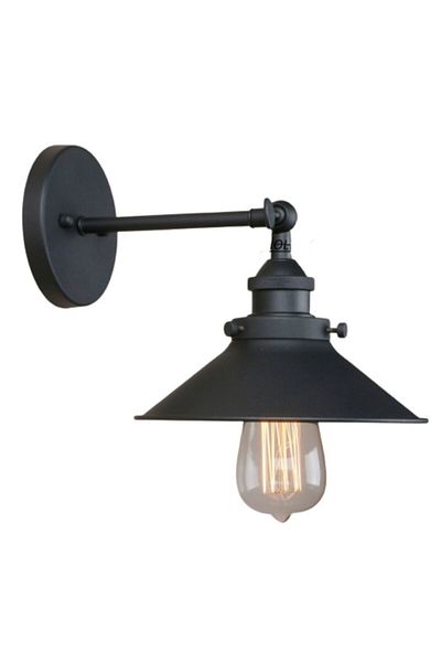 RİOLİGHT Retro Movable Head Metal Rustic Sconce Hat Diameter: 22cm