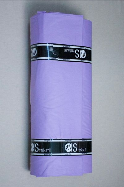 AS TEKSTİL Poplin Fabric Lilac 100% Cotton Super Luxury Akfil (1 Meter)